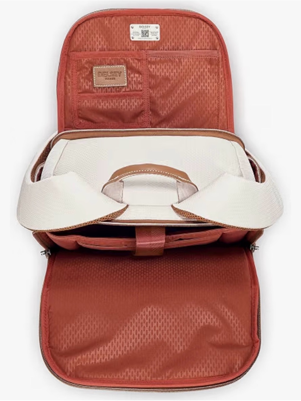 DELSEY Paris Chatelet Air 2.0 Laptop Backpack – Angora (White/ Cream) - Picture 12 of 16
